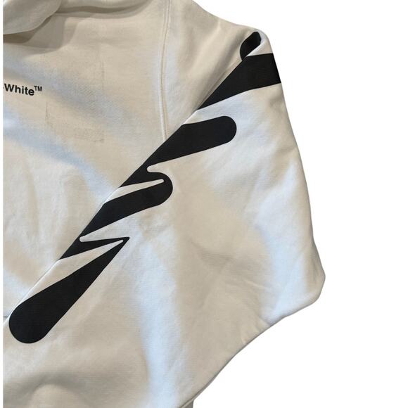Off White Wave Diag Slim Pullover Hoodie *NEW WITH TAGS*SIZE L - Picture 7 of 10